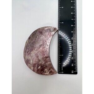 Lepidolite Mica Moon - Gemmy Rare Lepidolite Crystal - Shiny Rough Lepidolite